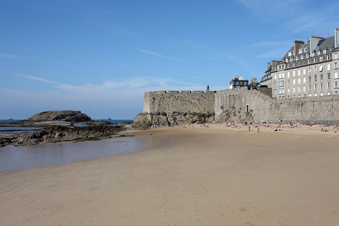 La plage du Môle à Saint-Malo