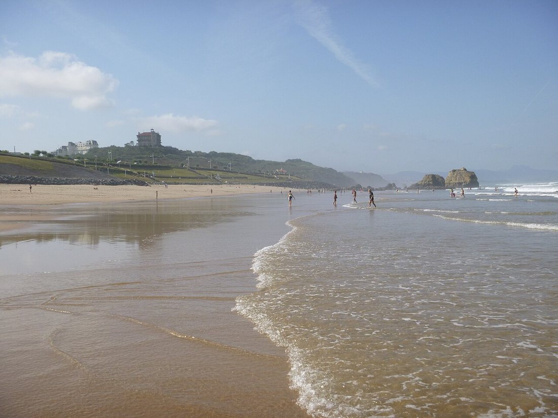 La plage de la Milady à Biarritz